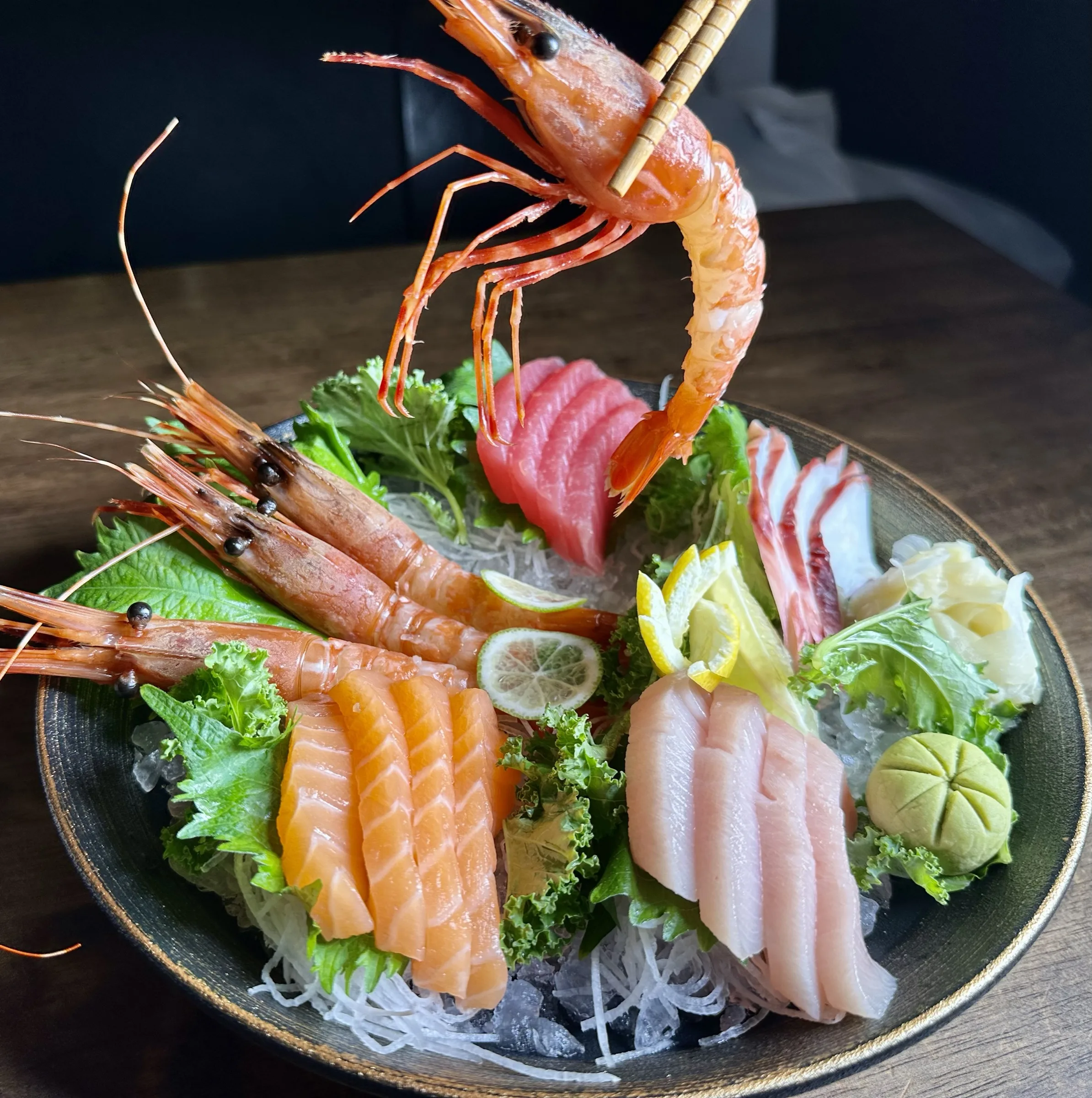 Cajun seafood boil with crawfish, shrimp, corn, mussels, and potatoes at Kumo Ultimate, Stamford CT